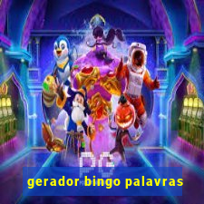 gerador bingo palavras